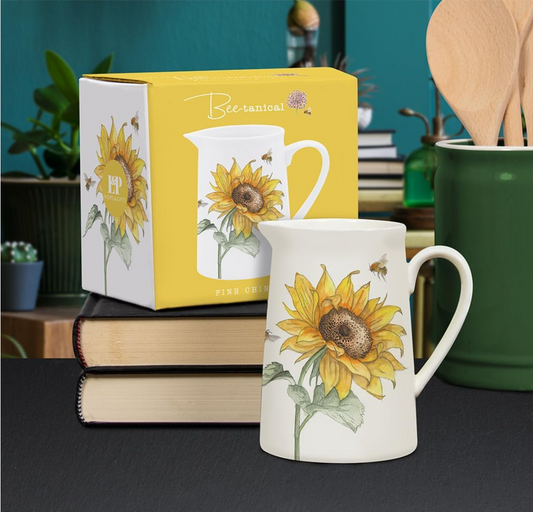 Bee-tanical Sunflower Milk Jug