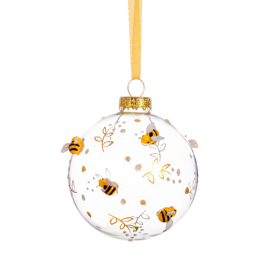 Bee Bauble with Flowers